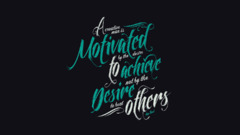 motivational Minimalism Typography wisdom Turquoise