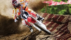 Motocross racing dirtbike