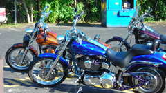 Motorcycles by echoes high