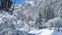 Mountain nature winter