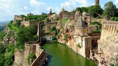 Mountains architecture India Chittorgarh