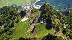 Mountains cable cars