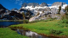 Mountains California minarets Ansel Adams
