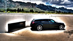 Mountains cars Dodge Magnum Rims automobiles Dodge Magnum white 