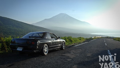 Mountains cars roads Nissan