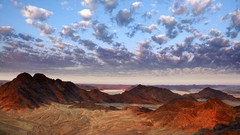 Mountains clouds Africa Namibia Parks skyscapes deserts