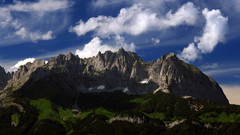 Mountains clouds Landscapes forests