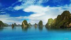 Mountains clouds Landscapes Islands