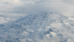 Mountains clouds nature snow