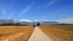 Mountains Europe roads Slovenia Kranj Kamnik-Savinja Alps