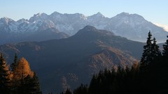 Mountains evening Europe Slovenia Kamnik-Savinja Alps Grintovec