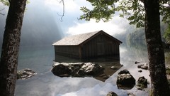 Mountains germany lakes shed
