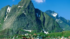 Mountains Islands Norway lofoten Reine