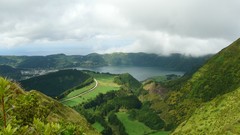 Mountains lakes Azores