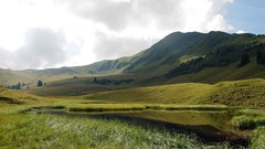 Mountains lakes Swiss