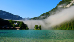 Mountains Landscapes forests mist