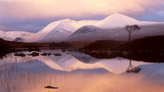 Mountains Landscapes snow Scotland