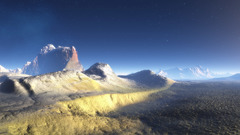 Mountains Landscapes Stars digital