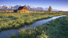Mountains Landscapes Wyoming tetons
