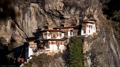 Mountains Monastery architecture houses buildings cliff 