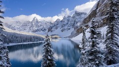 Mountains national park banff national park moraine lake HDR 