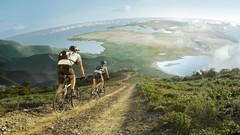 Mountains nature Bicycles roads