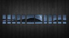 Mountains nature night Stars