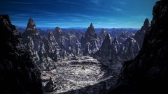 Mountains Robots digital art