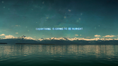 Mountains Stars Typography Everything