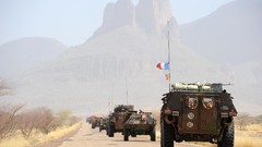 Mountains War Army French military vehicles tanks NATO convoy 