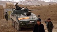 Mountains War children soldiers patrol tanks NATO Afghanistan 