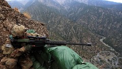 Mountains War weapons Guns Army optics scope military sniper 