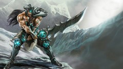 Mountains Warriors Swords League of Legends tryndamere