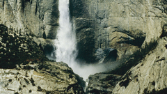 Mountains waterfalls high cascade