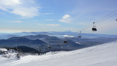 Mountains winter Skiing