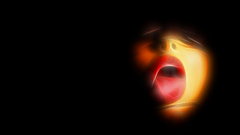 Mouth black background