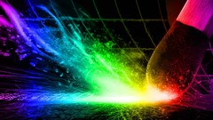 Movies abstract match rainbows artwork matchsticks