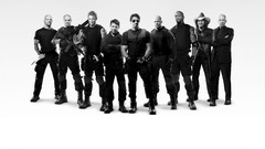 Movies Actors The Expendables 2 grayscale