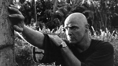 Movies bald Apocalypse Now marlon brando greyscale movie stills