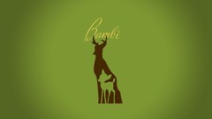 Movies Bambi deer minimalistic digital art vectors Disney 