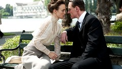 Movies bench couple Keira Knightley lovers michael fassbender 