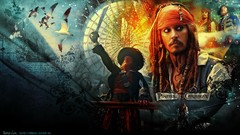 Movies Birds ships Symbols pirates Johnny Depp Pirates of the 