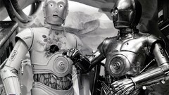 Movies black and white Droids star wars monochrome science 