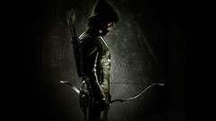 Movies Green costume black background arrows hunter superheroes 