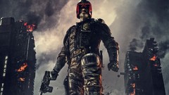 Movies Guns cars Judge Dredd karl urban