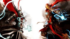 Movies Iron Man thor Medieval The Avengers artwork marvel 