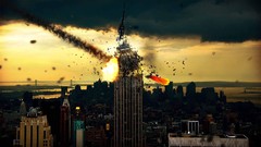 Movies Manhattan Empire State Building new york city meteorite 