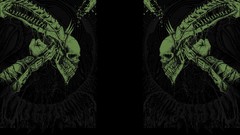 Movies predator black background science fiction fan art alien 