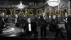 Movies retro Hollywood Actors Roger Moore monochrome 