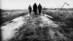 Movies roads grayscale Satantango